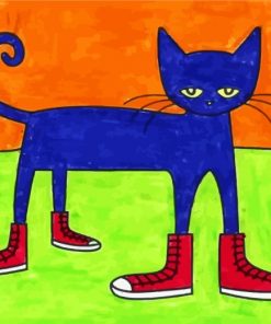Cat Wearing Shoes Paint by numbers
