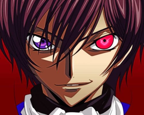 Lelouch Lamperouge Code Geass Anime Paint By Numbers - Numeral Paint Kit