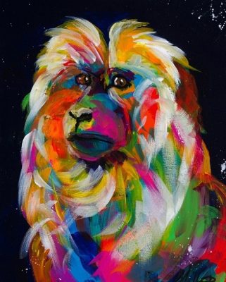 Colorful-Macaques-DIY-Animals-Paint-By-Numbers-PBN-9916