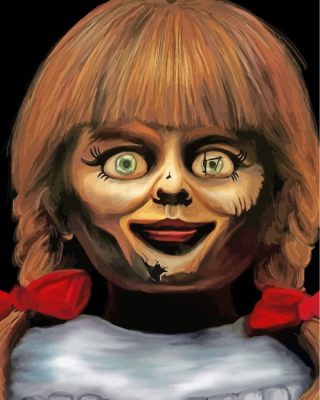 Creepy Annabelle paint by numbers