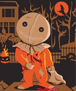 Creepy Treat r Treat Paint by numbers