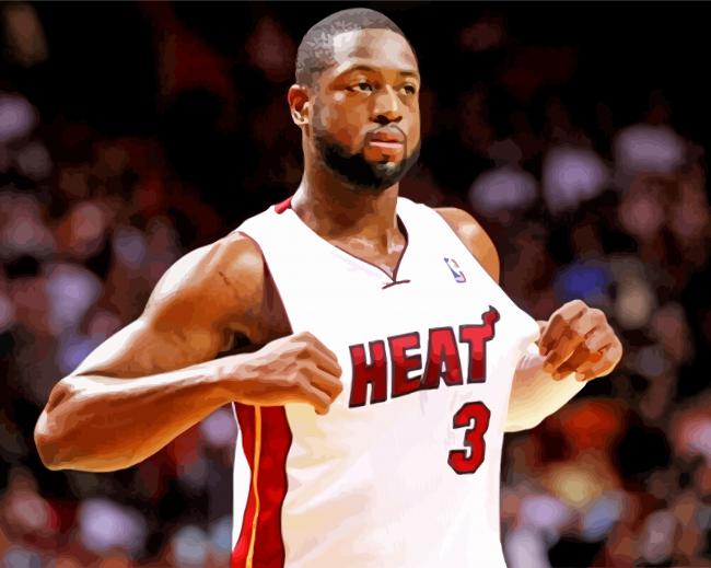 Dwyane Wade Paint By Numbers - Numeral Paint Kit