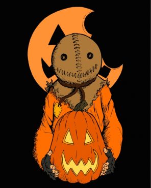 Halloween Trick r Treat Sam Paint by numbers