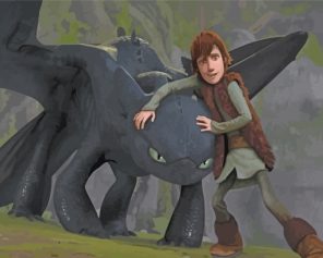 How To Train Your Dragon Movie Paint by numbers