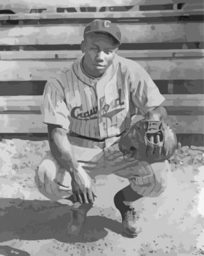 Josh Gibson Black And White Paint by numbers