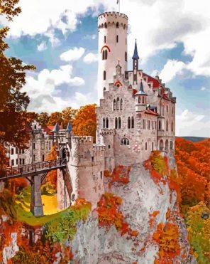Lichtenstein Castle Paint by numbers
