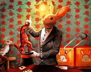 Magician Rabbit Paint by numbers