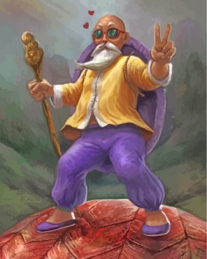 Master Roshi Art Paint by numbers