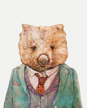 Mr Wombat Paint by numbers