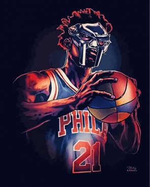 Philadelphia-76ers-joel-embid-paint-by-numbers