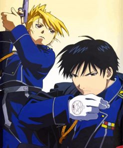 Riza Hawkeye And Roy Mustang Paint by numbers