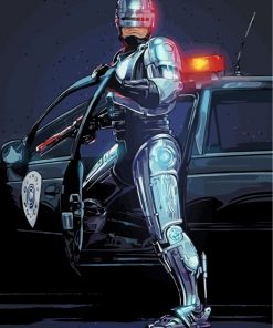 Robocop Sci Fi Movie Paint by numbers