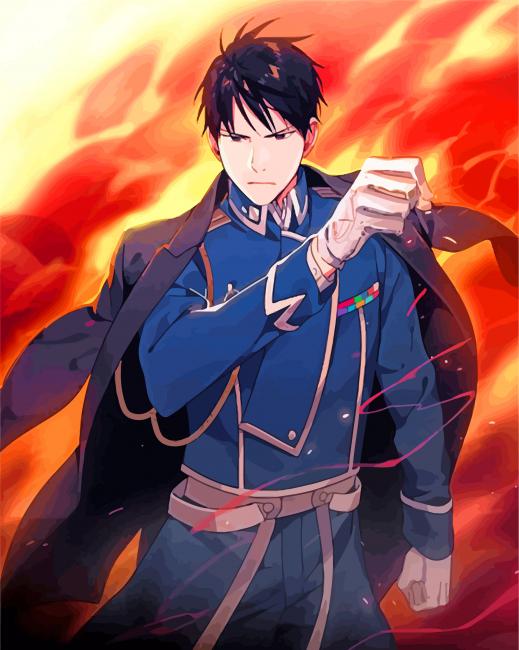 Roy Mustang Character - Paint By Number - Numeral Paint