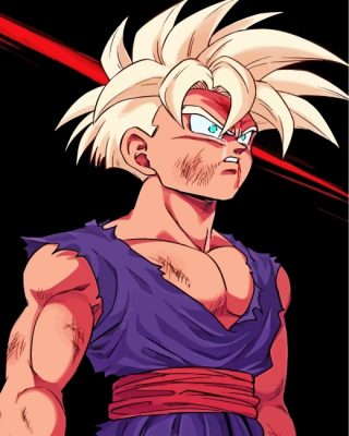 Son Gohan Paint by numbers