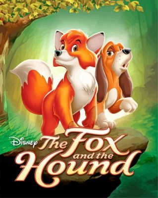 The Fox And The Hound Animation Paint By Numbers - Numeral Paint Kit