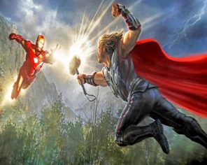 Thor-and-Iron-Man-The-Avengers-Marvel-Movies-paint-by-number