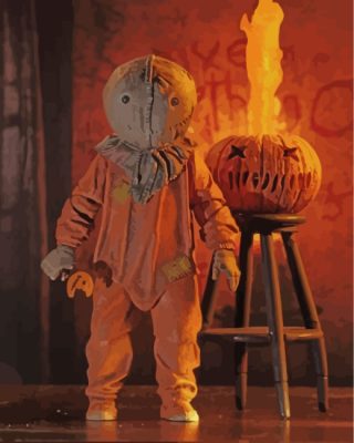 Trick r Treat Horror Movie Paint by numbers