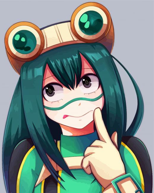 Tsuyu Asui Character Paint By Numbers - Numeral Paint Kit