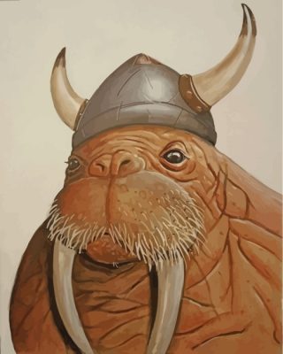 Walrus-viking-paint-by-numbers