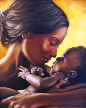 black-mother-and-child-paint-by-numbers