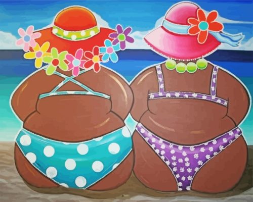black-women-on-the-beach-paint-by-numbers