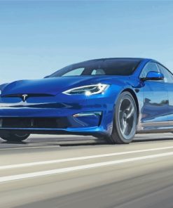 blue-Tesla-car-paint-by-numbers