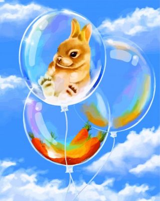 bunny-in-bubble-balloons-paint-by-numbers