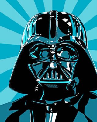 Darth Vader Illustration Paint By Numbers - Numeral Paint Kit