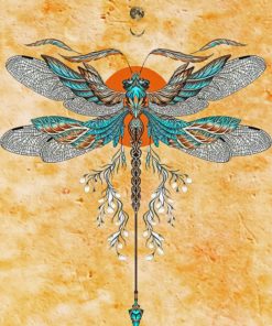 Dragonfly Paint By Numbers - Numeral Paint Kit