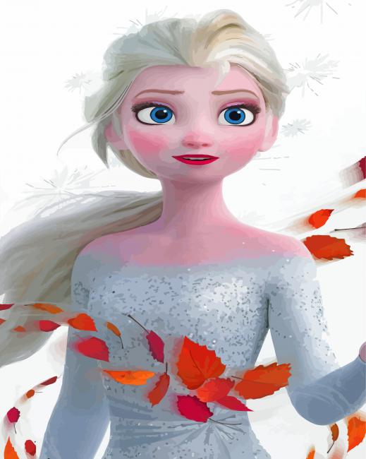 Elsa Frozen - Cartoons Paint By Numbers - Paint by numbers for adult