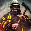 Firefighter Man Paint by numbers