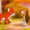 Fox And Hound Walt Disney Paint by numbers