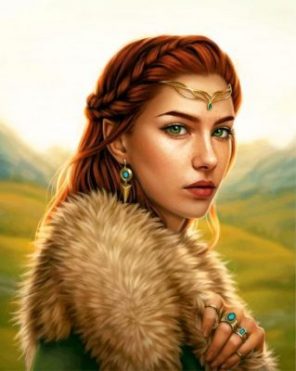 Gorgeous Elf Woman Paint by numbers
