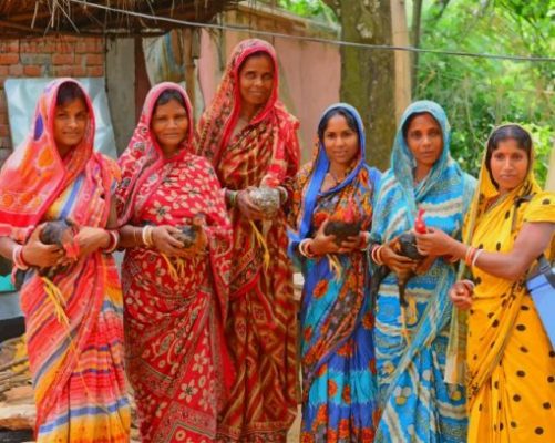 Indian Women Wearing Sari Paint by numbers
