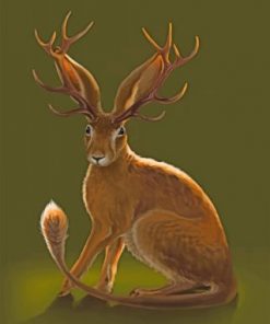 Jackalope Animal Paint by numbers