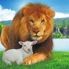 lion-and-lamb-in-paradise-paint-by-number