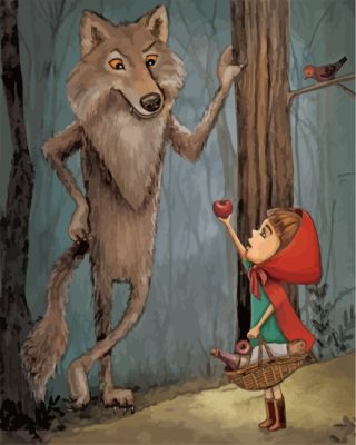 Little Red Riding Hood Animation Paint by numbers