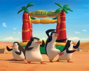 Madagascar Penguins Paint by numbers