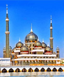 masjid-kristal-malaysia-paint-by-number