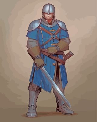 medieval-guard-paint-by-numbers