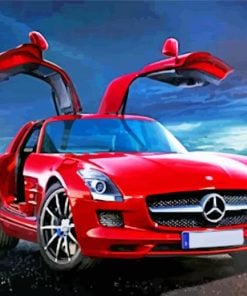 mercedes-sls-paint-by-number