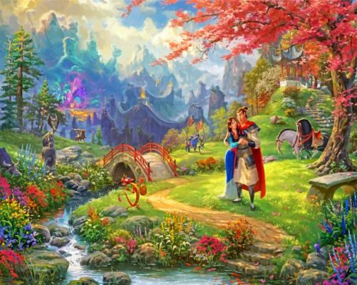 Mulan Kinkade Paint by numbbers