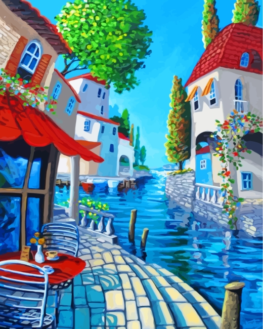 Outdoor Table Paint By Number Numeral Paint