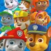 Paw Patrol Cartoon Paint by numbers