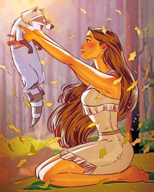 Disney Animation Pocahontas Paint By Numbers - PBN Canvas