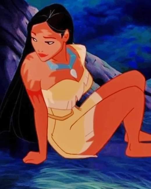 Pocahontas Disney Character Paint By Numbers - Numeral Paint Kit