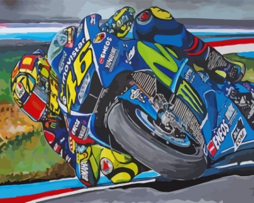 Valentino Rossi Driver Paint by numbers