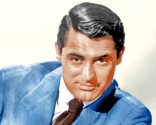 Actor Cary Grant paint by number