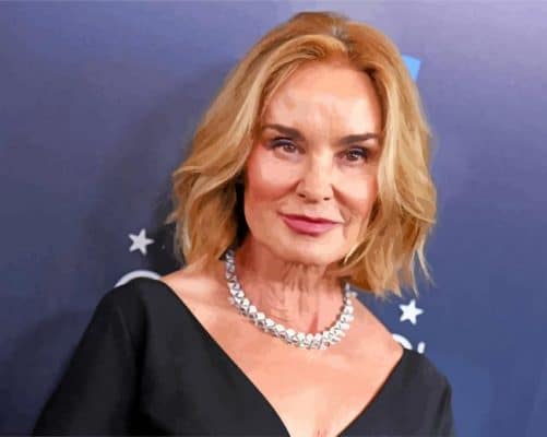 Actress Jessica Lange paint by numbers