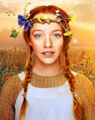 Anne Shirley Character paint by number